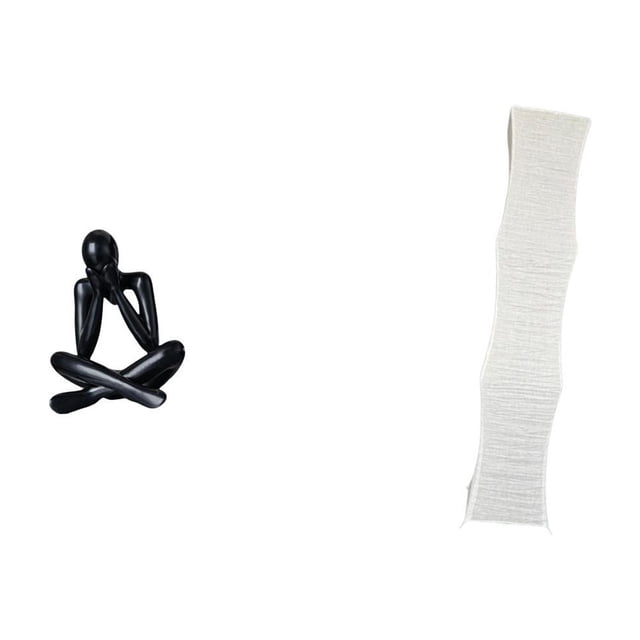 Pantalla de lámpara con escultura abstracta moderna, adorno decorativo coleccionable para sala de estar acogedora, estantería, decoración del hogar.