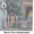 thumbnail image 4 of Fox Terrier Cozy Christmas Glass Cutting Board Large 12 in x 15 in, 4 of 5