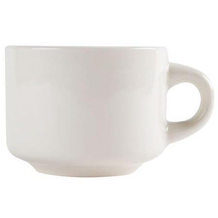 7 oz China Recovery Stackable Coffee & Tea Cup, American White - 3.5 x 2.25 in. - Pack of 36
