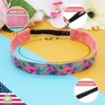 thumbnail image 4 of FROG SAC 6 Elastic Floral Headbands for Girls, Adjustable Non Slip Tropical Hair Bands for Women, Cute Stretch Headband, Stretch Hair Accessories for Kids, 4 of 9