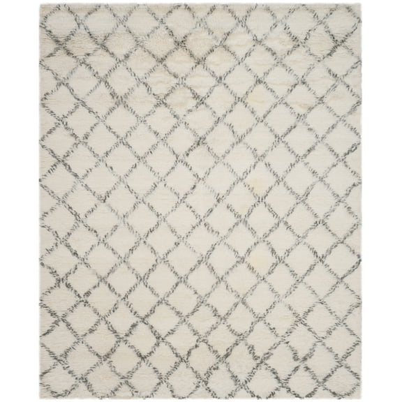 SAFAVIEH Kenya KNY404A Hand-knotted Ivory / Grey Rug