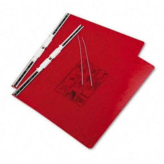 Pressboard Hanging Data Binder  14-7/8 x 11  Executive Red