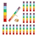 thumbnail image 1 of 20Pcs Pride Rainbow Color Rectangle Enamel Pins Alloy Brooches for Clothes Backpack Colorful 34x6mm, 1 of 6