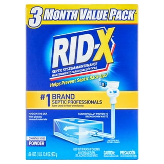 RID-X Septic Treatment, 5 Month Supply Of Powder, 49.0oz