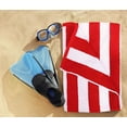 thumbnail image 6 of Utopia Towels Pack of 4 Cabana Beach Towels, Oversized 30 x 60 Inches Cotton Beach Towel Set, Smooth Ring Spun Texture for Pool and Swim Days, Modern Striped Design Bath Towels, Red, 6 of 8