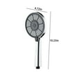 thumbnail image 3 of High-Pressure Handheld Showerhead | 3 Spray Modes | ABS Material | Black/Silver | 10.24x4.72 in | Ideal for Elderly & Kids | Home, Gym, Hotel Use | Easy Install | Multifunctional Shower, 3 of 6