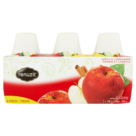 Renuzit Aroma Adjustables Airfreshner, Apples & Cinnamon, 3 ct