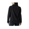 thumbnail image 2 of 32 Degrees Heat Women's Cozy Fleece Button Front Jacket (US, Alpha, Large, Regular, Regular, Navy), 2 of 5