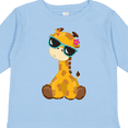 thumbnail image 4 of Inktastic Cute Giraffe, Giraffe with Sunglasses, Cute Animal Boys or Girls Long Sleeve Toddler T-Shirt, 4 of 5