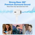 thumbnail image 2 of USB C Headphones Wired,1Pack Type C Wired Earphones USBC Wired Earbuds Noise Cancelling Ear Buds w/ Mic Microphone Remote Control Type C Headphone Compatible with Samsung Android iPad, 2 of 7