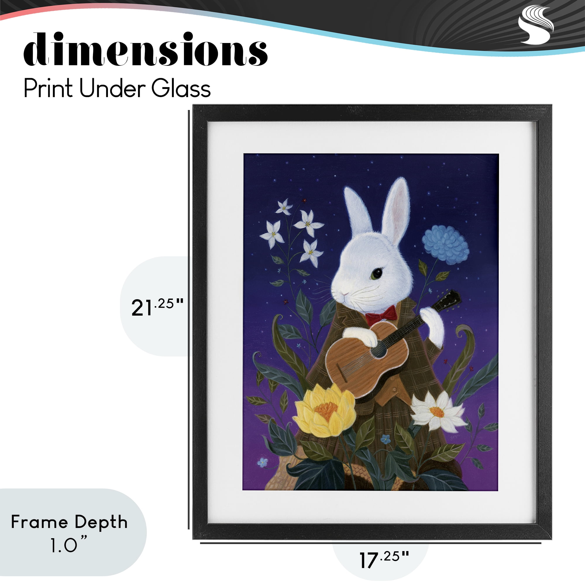 Stupell Industries Maria Von Carrot Black Framed Print Under Glass, design by Gina Matarazzo