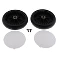 thumbnail image 2 of 2pcs Front + Rear Wheels Natural Rubber 360 Degree Turn for Baby, Newborn And, 2 of 8