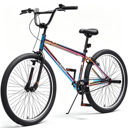POVANLI 26 Inch BMX Bike with Disc Brakes, Single Speed, 15 Inch Frame