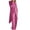 Hot Pink, variant on Women's Two Piece Outfits Front Split Oversized Tunic Tops and Long Pants Plus Size Business Casual Suits Sets Green 3XL