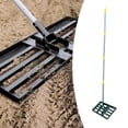 thumbnail image 3 of Rastrillo nivelador de césped, nivelador de césped para tierra, abono, , herramienta niveladora multiusos, resistente para campos de golf, patios, 3 of 8
