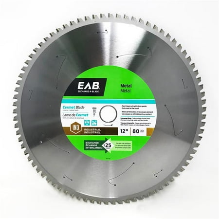 

Exchange-A-Blade 1017492 12 in. x 80 Teeth Metal Cutting Cermet Industrial Recyclable Exchangeable Saw Blade