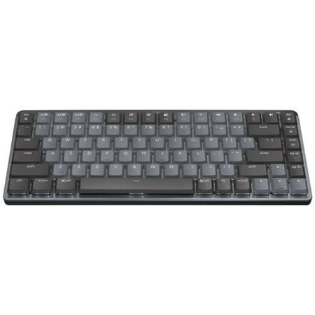 Logitech - MX Mechanical Mini Compact Wireless Mechanical Tactile Switch Keyboard for Windows/macOS with Backlit Keys - Graphite