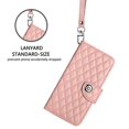 thumbnail image 5 of For Apple iPhone 16 Argyle Pattern PU Leather Wallet Case Magnetic Flip Cover 7-Card Slots Pocket With Detachable  Wrist Strap,Carol pink,For iPhone 16, 5 of 7