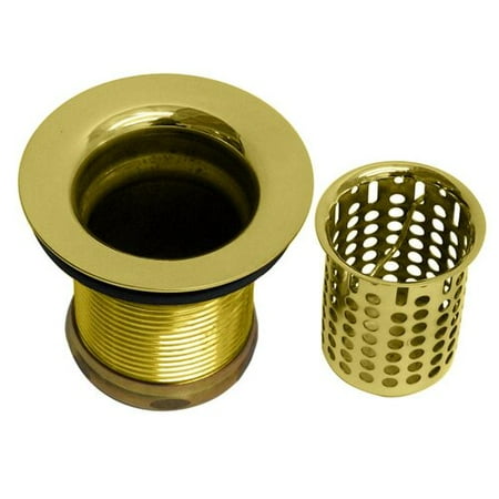 - Westbrass Junior Basket Style Bar Strainer D218 in Polished Brass
