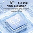 thumbnail image 3 of Wireless Headset Bluetooth Earphones BT5.3 LED Display IPX4 White, 3 of 5