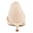 thumbnail image 2 of JOURNEE COLLECTION Womens Beige D'orsay Scalloped Detail Taavi Pointed Toe Kitten Heel Slip On Dress Pumps Shoes 8 M, 2 of 4