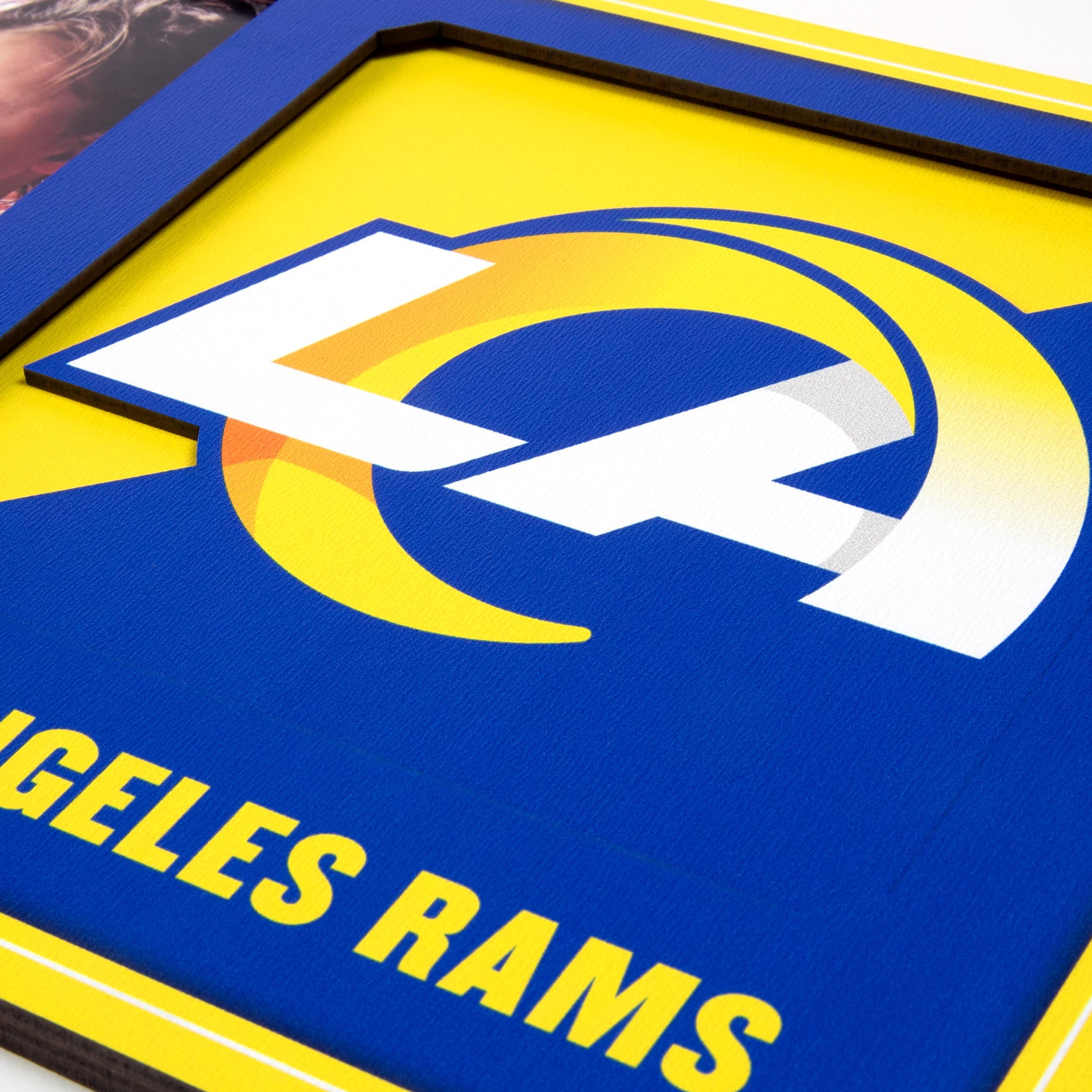 Los Angeles Rams 3D Logo Picture Frame