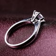 thumbnail image 3 of Anillo de boda de mujer de plata 925 con diamantes de imitación de seis garras de 1 quilate, joyería de cortejo de 1,0 ct, 3 of 5
