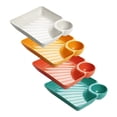thumbnail image 3 of Juego de 4 Piezas Que Incluye Platos Y Platillos para Dumplings, Platos para Sushi Japonés, Bandejas para Servir Y Platos para Salsas, Aperitivos Y Fr, 3 of 8