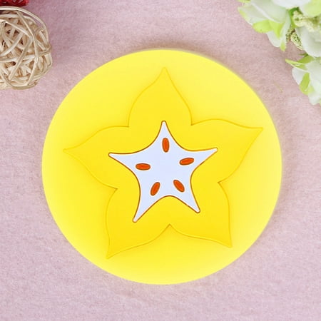 

NIUREDLTD 1PC Fruit Shape Silicone Cup Pad Slip Insulation Pad Cup Mat Pad Hot Drink Holder Fruit Soft Rubber Cup Mat Silicone Nonslip Anti Scalding Silicone Cup Mat