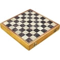 thumbnail image 2 of Ajuny Beautifully Decorative Crafted Stone Art Chess Set Hand Carved Stone Pieces 10x10 inch, 2 of 5