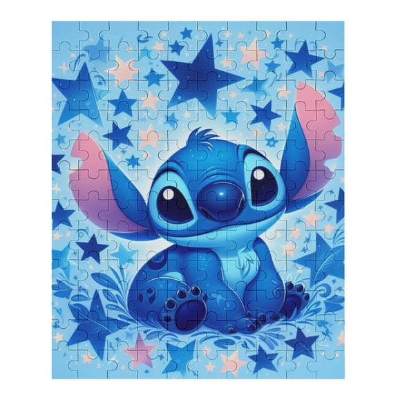 70 PCS Jigsaw Puzzle Sti-tch Wooden Puzzle Challenging Game Fun Artwork For Family Friends Gifts