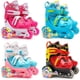 thumbnail image 4 of Patines De Cuatro Ruedas Para Niños, Patines De Ruedas De Equilibrio De 3 Puntos Para Niñas Y Niños Con Frenos Dobles De Tamaño Ajustable, Ruedas Luminosas Moyic  OD015064-02, 4 of 6