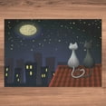 thumbnail image 6 of Ambesonne Animal Jigsaw Puzzle, Cats on the Roof Valentines, Heirloom-Quality Fun Activity for Family Durable Cardboard, 1000 pcs, Grey Yellow, 6 of 6