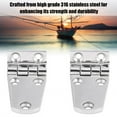 thumbnail image 4 of Bending Hinge, Boat Door Hinge Polished Rustproof 2PCS  For Yachts, 4 of 8