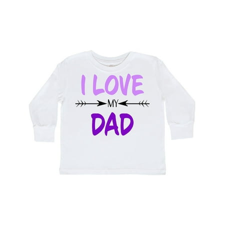 

Inktastic I Love my Dad Fathers Day Gift Toddler Boy or Toddler Girl Long Sleeve T-Shirt