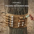 thumbnail image 3 of Greeniant Bolsa de almacenamiento plegable para botellas de especias, lienzo colgante para cocina, tarro de cristal para condimentos, Mini utensilios de Estufas de camping Caqui Greeniant  OD022429-01B, 3 of 6