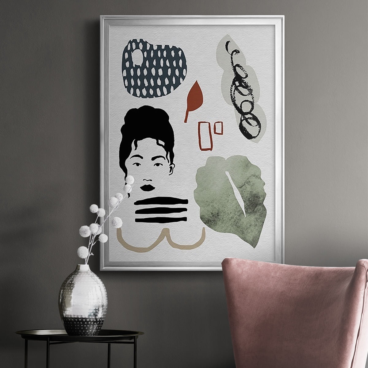 Collected Mindfulness I Premium Framed Print, in Gold, Black, or Silver - Ready to Hang