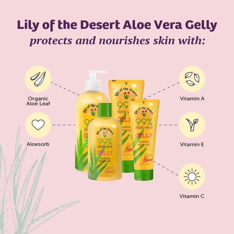 Lily Of The Desert Aloe Vera Gelly, 99% Organic with Vitamins photo 4