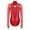 Red, variant on Women Rhythmic Gymnastic Dance Leotard Long Sleeve Mesh Cutout Figure Skating Bodysuits Tops Brown M