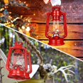 thumbnail image 4 of 2 Pcs Hurricane Lantern 10 Inch Original Oil Burning Lantern Vintage Hanging Oil Lamp Outdoor Indoor Decorative Kerosene Fuel Lanterns for Camping Home Patio(Red), 4 of 7