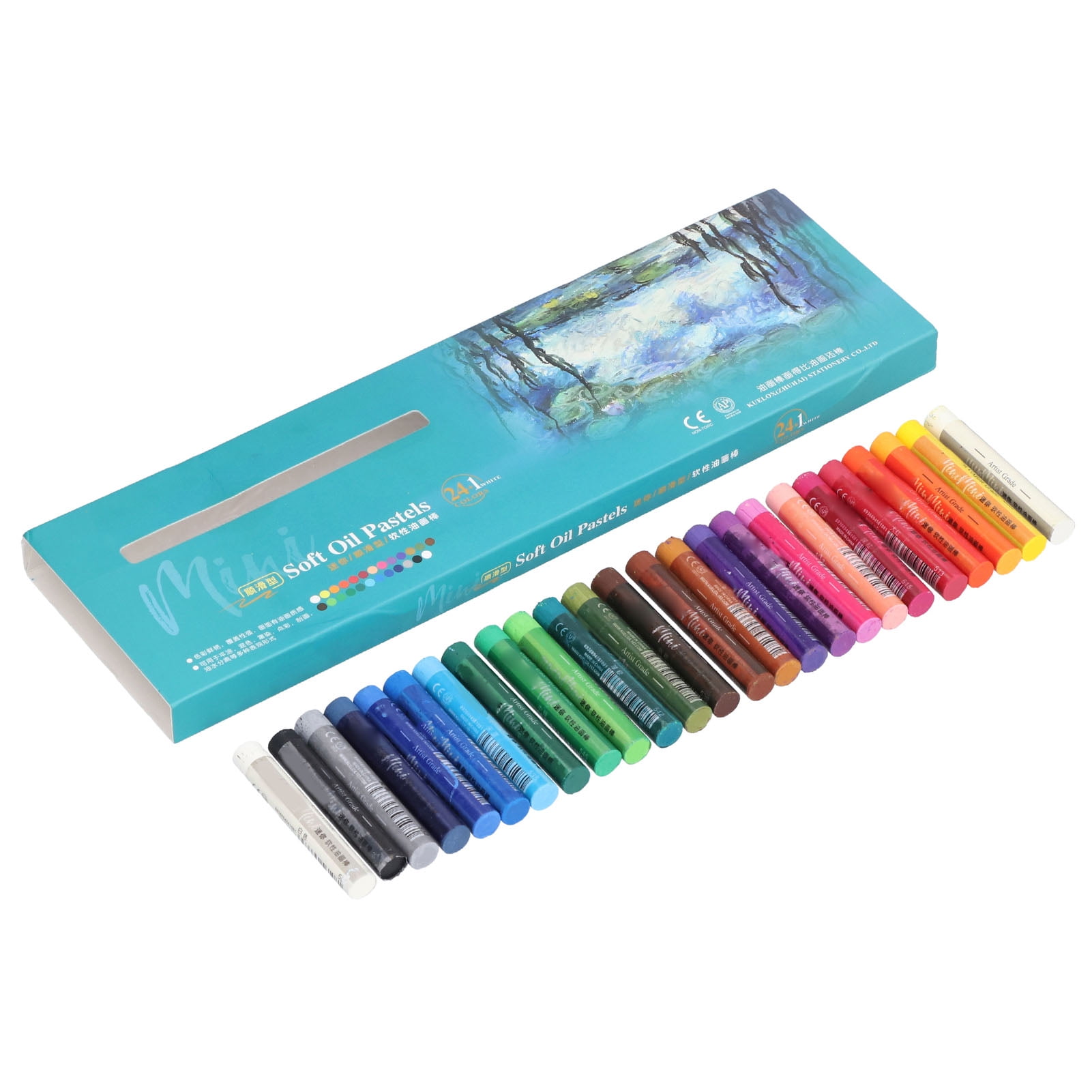 EOTVIA Soft Oil Pastels 24 Colors Mini Professional Drawing