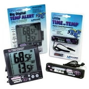 Lifegard Aquatics Little Time/Little Temp Aquarium Clock and Thermometer