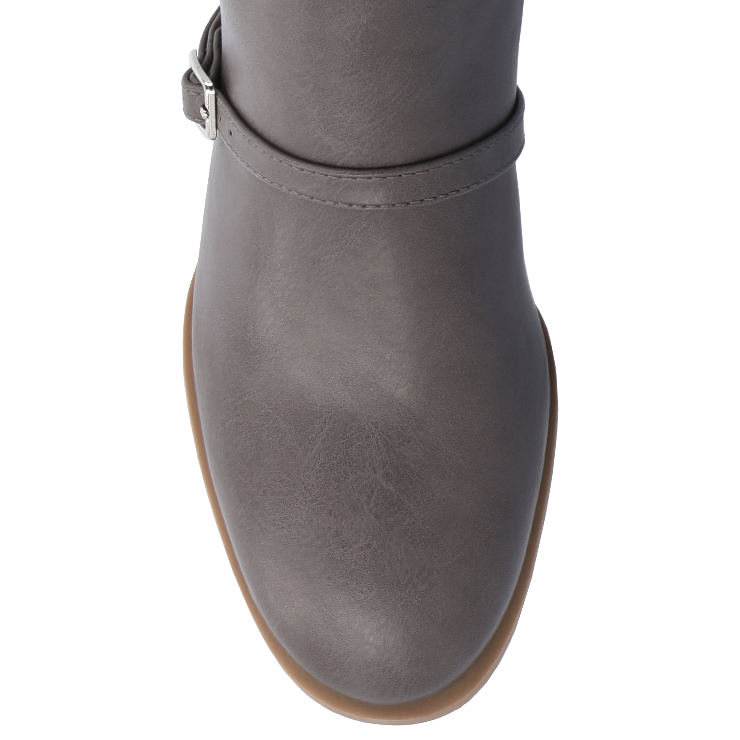 Journee Womens Elettra Stacked Block Heel Round Toe Boots