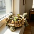 thumbnail image 5 of YYDENG Rustic Resin Turtle Planter Figurine with Whimsical Coastal Charm for Desk Shelf Display - A Functional and Decorative Home Accent Piece, 5 of 7
