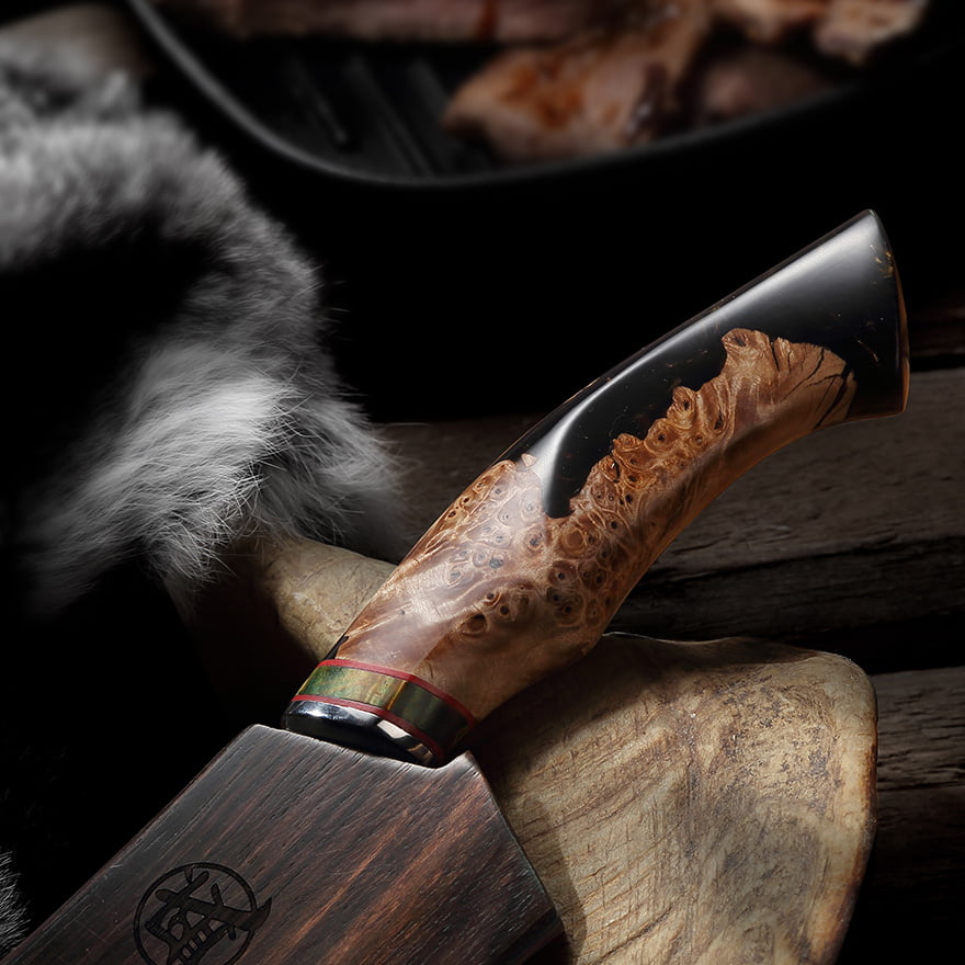MITSUMOTO SAKARI Japanese Damascus Chef Knife 8.5 inch