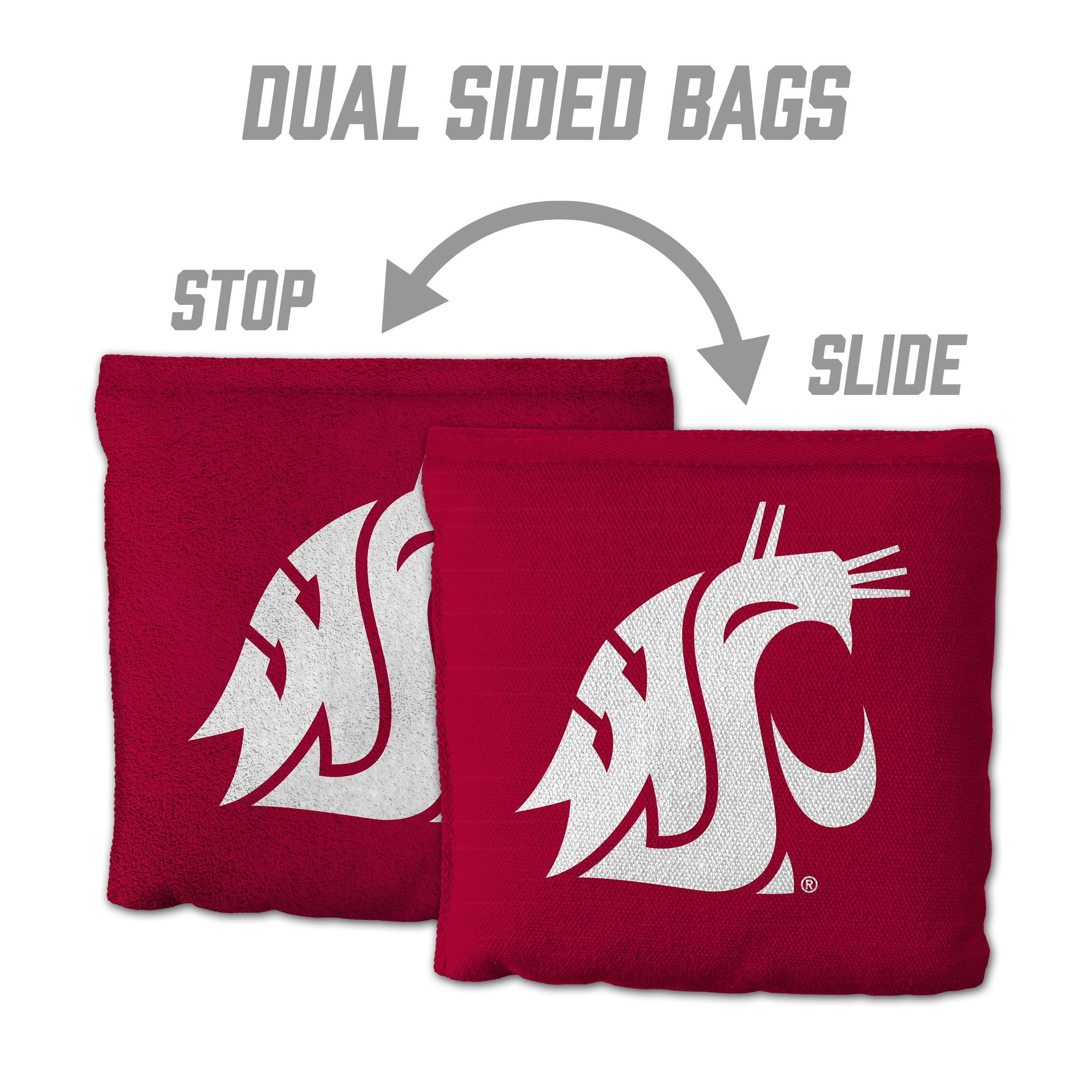 Washington State Cougars 8pk Licensed Cornhole Bags