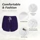 thumbnail image 4 of Balery Mathematical Symbols Pantalones cortos deportivos para mujer con forro y dos bolsillos, elásticos, para entrenamiento, gimnasio, yoga-XX-Large, 4 of 7