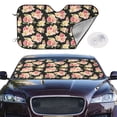 thumbnail image 2 of Haiem Rose Flowers Car Windshield Sun Shade - Blocks UV Rays Sun Visor Protector, Sunshade to Keep Your Vehicle Cool, Universal Fit SUV Van Sedan-Medium, 2 of 7