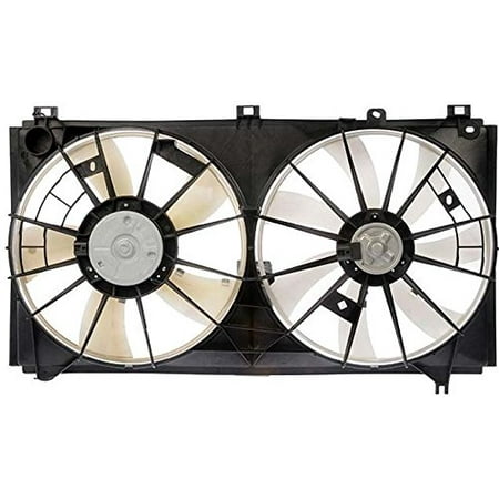 Dual Radiator and Condenser Fan Assembly - Pacific Best Inc For/Fit LX3120102 06-08 Lexus IS350