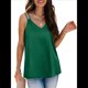 thumbnail image 2 of Camisetas Sin Mangas para Mujer, Corte Holgado, Sin Mangas, Cuello en V, Camisola, Blusa, Camisa Verde XL, 2 of 5